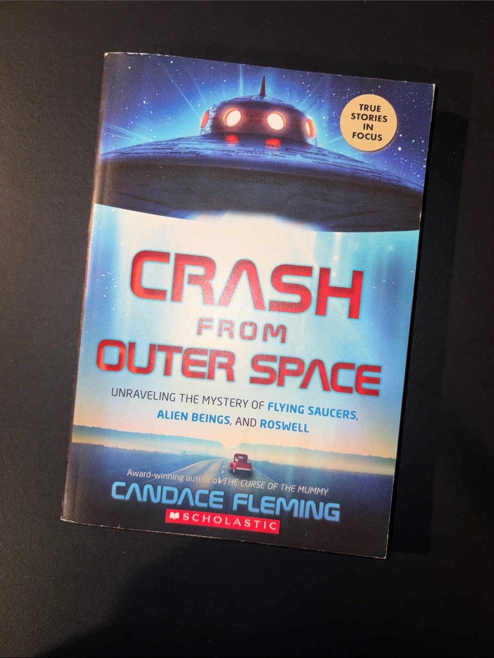 Scholastic Crash From Outer Space - Blue and Red Cover